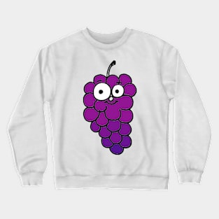 Happy, Healthy Grapes Doodle Crewneck Sweatshirt